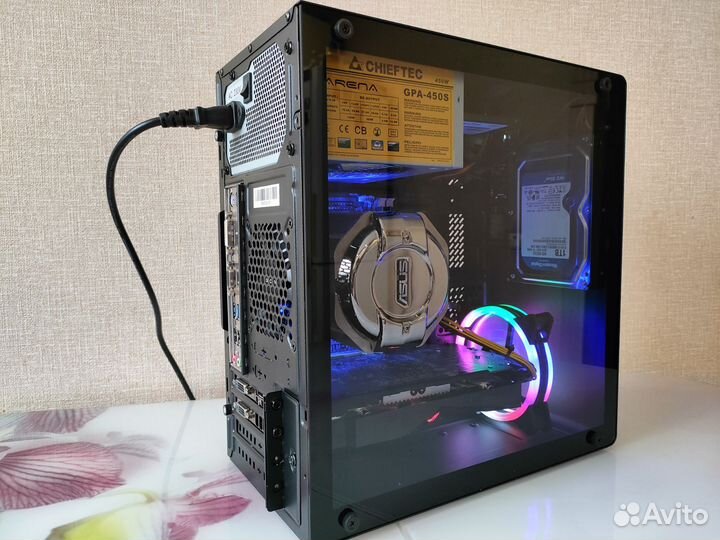 Intel i5-4570 (3,6GHz) SSD\HDD + asus RX570 (4Gb)