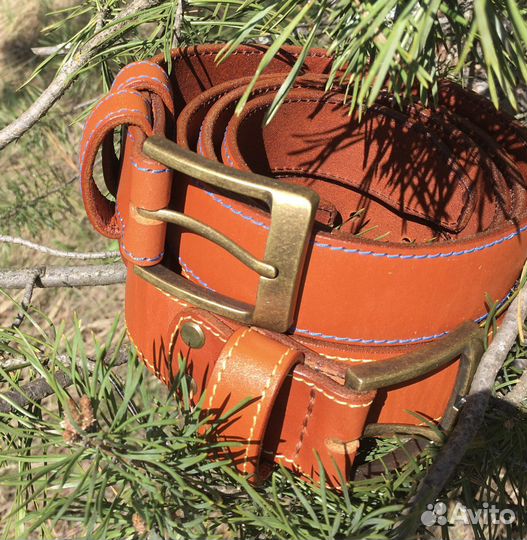 Мужской кожаный ремень