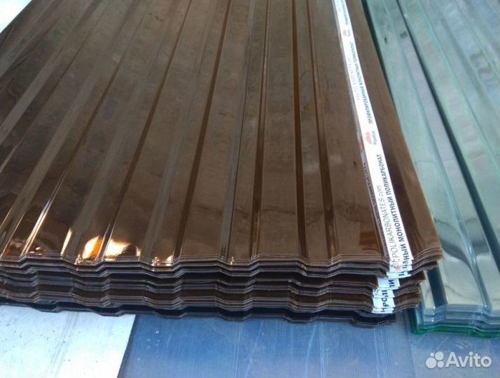 Поликарбонат мп20 монолитный, антиград