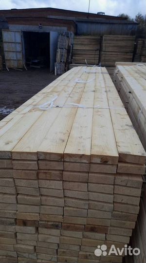 Доска обрезная 40x150x6000