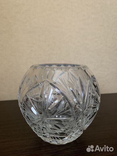 Ваза Чехия хрусталь