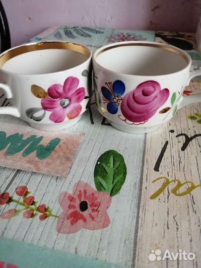 Чашки фарфоровые СССР