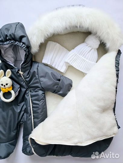 Зимний конверт в коляску и на выписку