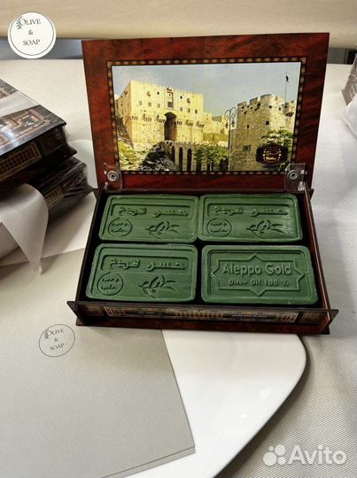 Подарочный Набор — Сирийское мыло с Водорослями