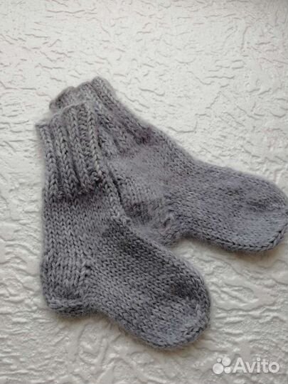 Носки шерстяные и пуховые вязаные
