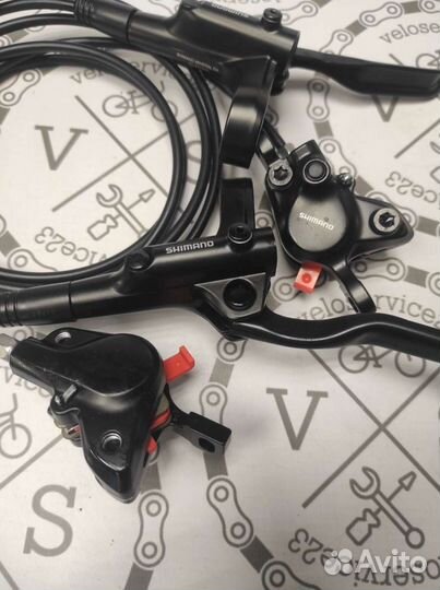 Гидравлические тормоза Shimano mt200