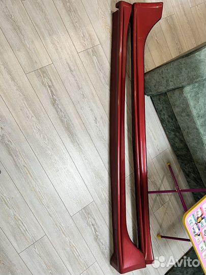 Накладки на пороги mitsubishi lancer 10