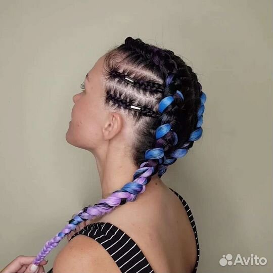 Плетение косичек с канекалоном