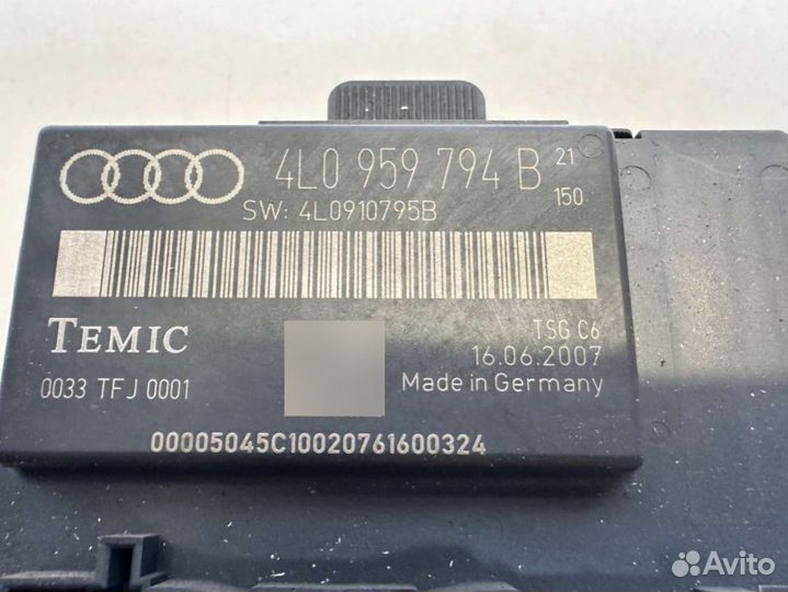 Блок управления двери задней правой 4L0959794B Audi Q7 4L 3.0 Дизель