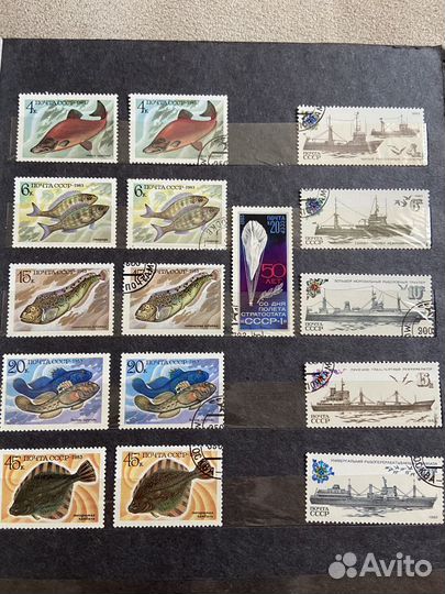 Марки СССР 1981,1982,1983 года гашеные и негашеные