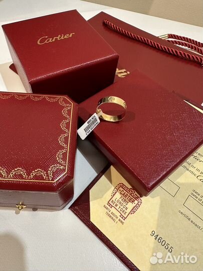 Кольцо Cartier Love 585 пробы 21,5 р