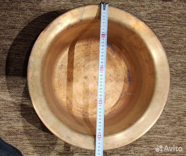 Латунный таз для варки варенья