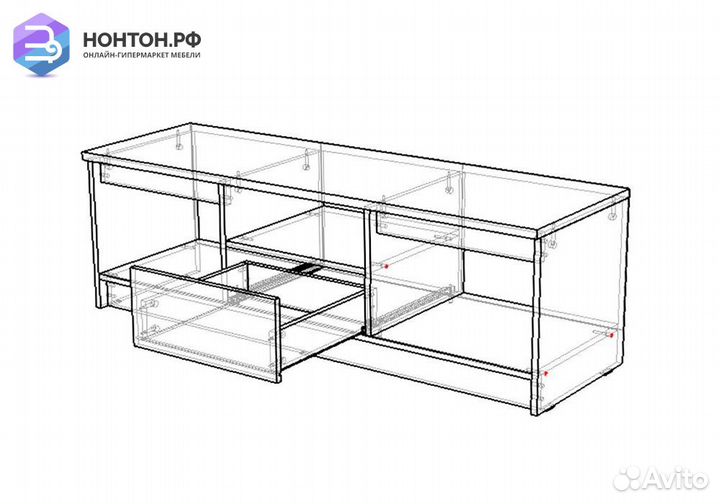Тумба под тв Ларго венге
