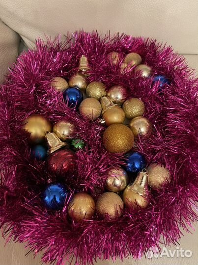 Елочные игрушки.пластик