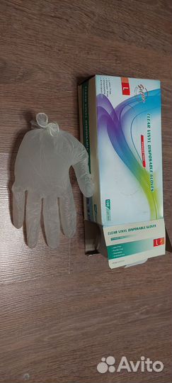 Перчатки виниловые