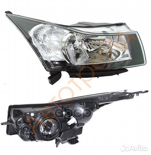 Фара chevrolet cruze 09- RH с электрокорректоро