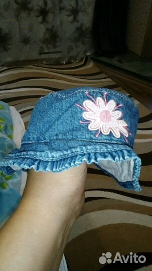 Шляпка джинсовая