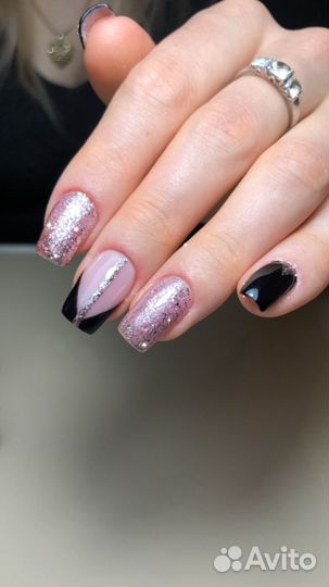 Наращивание ногтей,гель лак