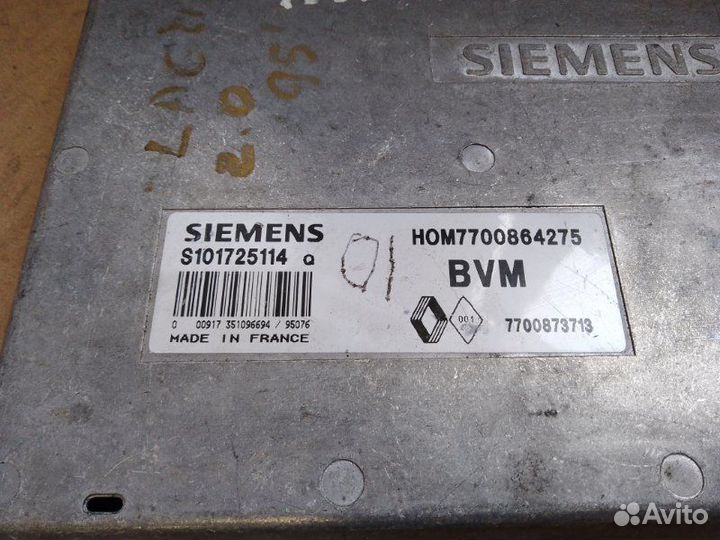 Блок управления двигателем Renault Laguna 2.0 1995