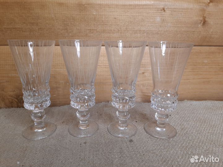 Хрустальные рюмки на ножке СССР