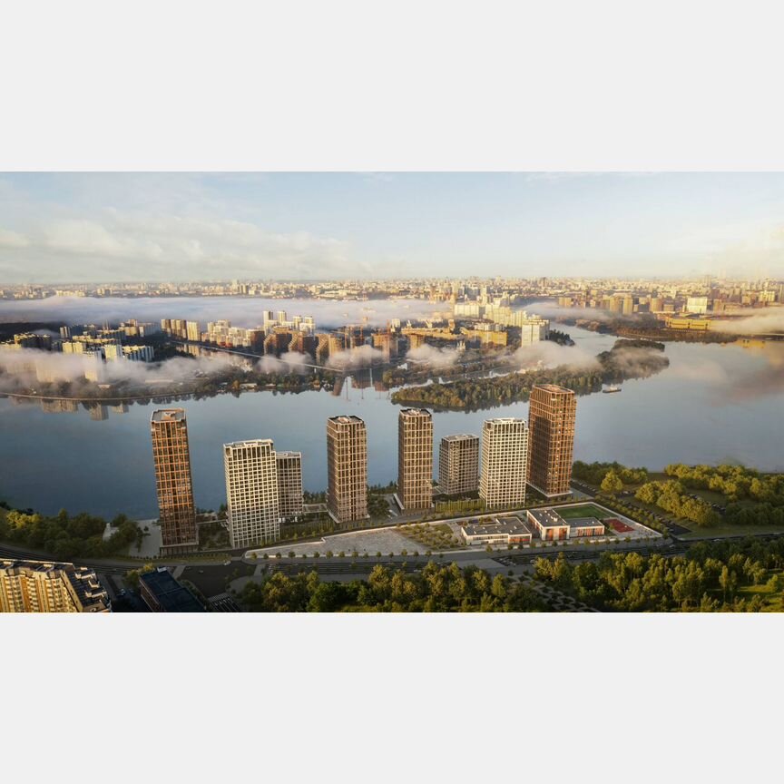 2-к. квартира, 61,7 м², 5/21 эт.