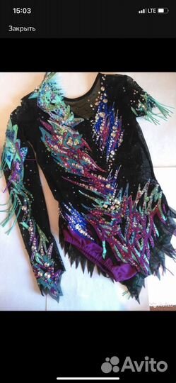 Купальник гимнастический для выступлений