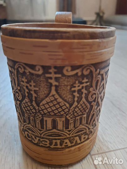 Кружки из бересты. Хлебница из лозы