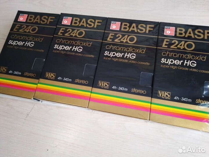 10 VHS кассет basf chromdioxid из Берёзки