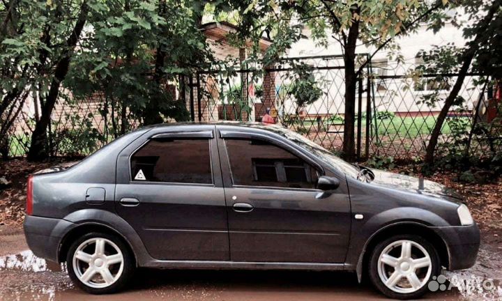 Съемная жёсткая тонировка renault logan 1