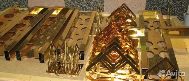 Покрытие Нержавейки под Золото и в другие цвета