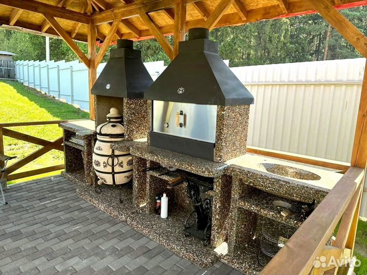 Печь барбекю, гриль, мангал