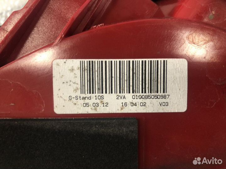 Фонарь задний левый в крыло Ауди А4B8