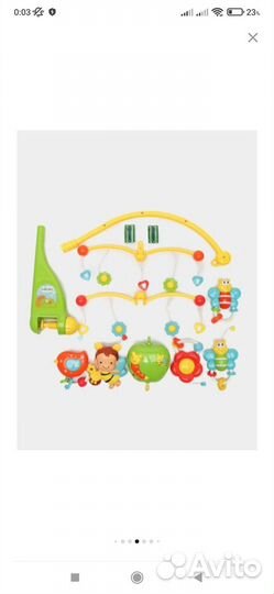 Мобиль на кроватку с музыкальным блоком