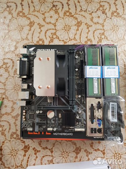 I5 9400f + мат.плата + 16гб озу + башенный кулер