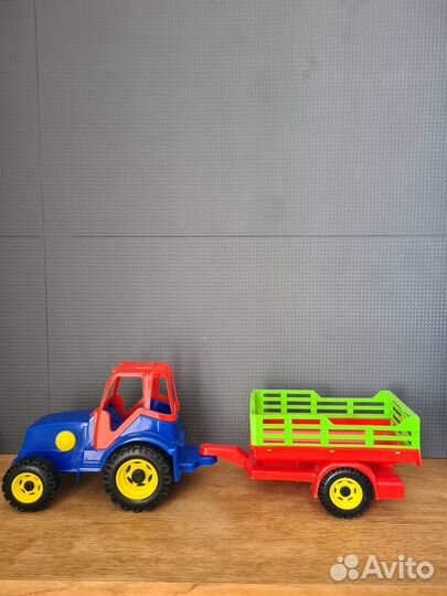 Трактор с прицепом детский