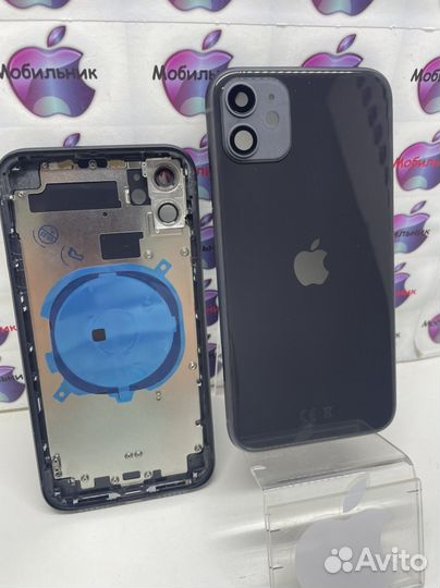 Корпус оригинал в сборе iPhone 11 темно серый