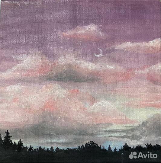 Картина маслом на холсте. Пейзаж 