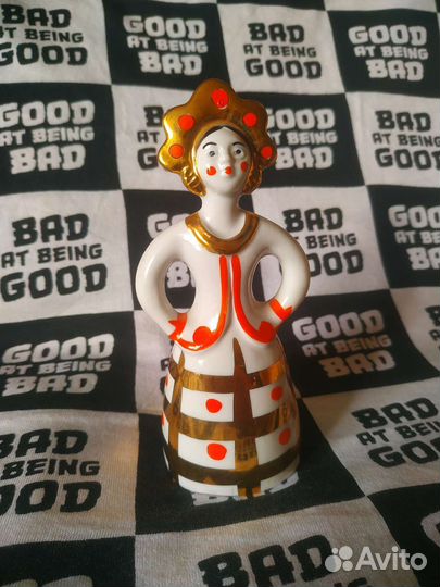 Статуэтка «Матрешка-невеста», Дулево фарфор СССР