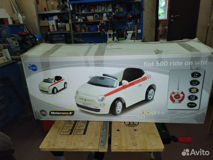 Детский электромобиль фиат 500