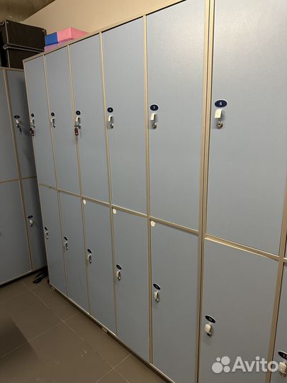 Шкафчики для раздевалки в фитнес (10 шт в секции)