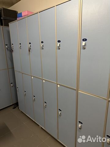 Шкафчики для раздевалки в фитнес (10 шт в секции)