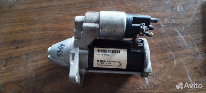 Стартер opel astra j 1.4 0001192069. 25196021