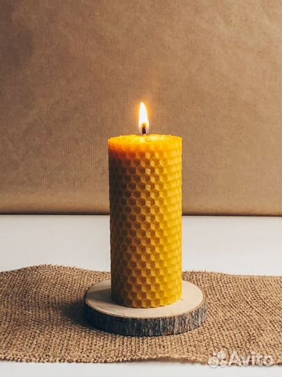 Свеча из вощины «Бочонок»