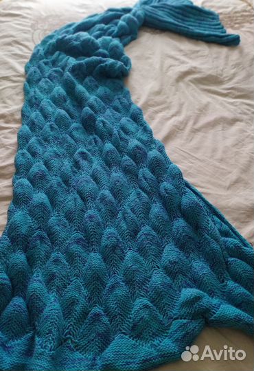 Плед в форме хвоста русалки