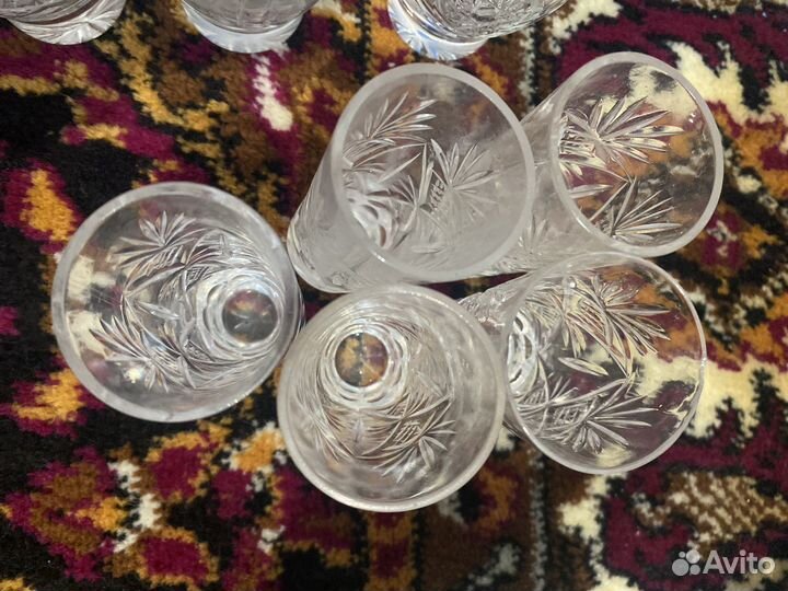 Хрустальные рюмки СССР за все