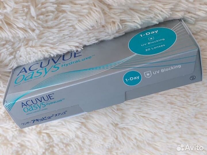 Линзы acuvue -1.5 однодневные новые 30 шт