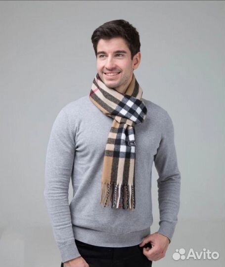 Шарф burberry мужской кашемир