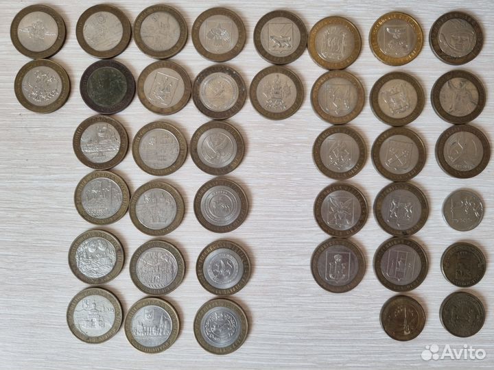 Коллекционные юбилейные монеты биметалл 2000-2015г