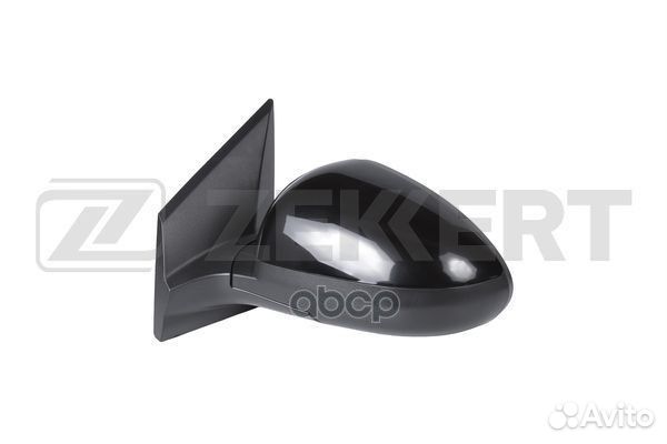 Зеркало в сборе левое / черное / выпуклое / эл