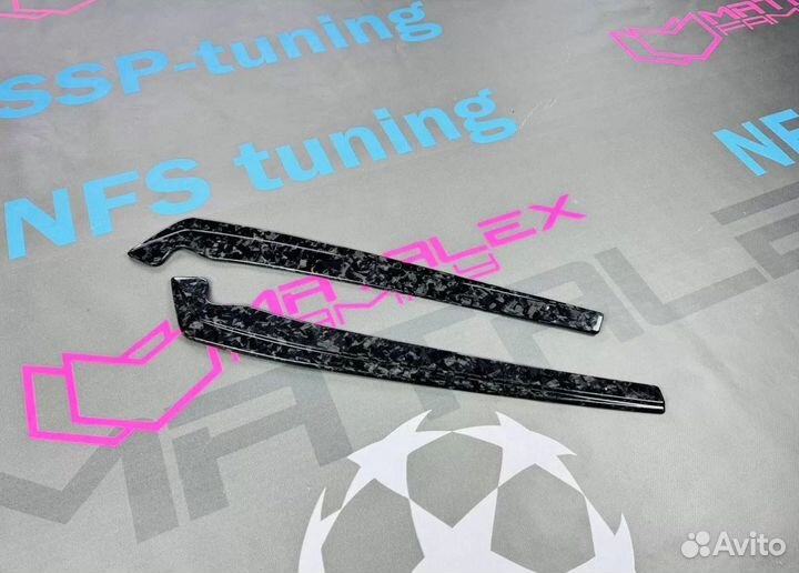 Карбоновые мини лезвия на BMW 5 G30/ M5 F90 ковка